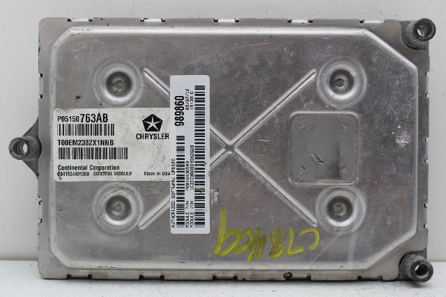 13 Dodge Avenger P05150763AB Computer Brain Engine Control ECU ECM EBX Module