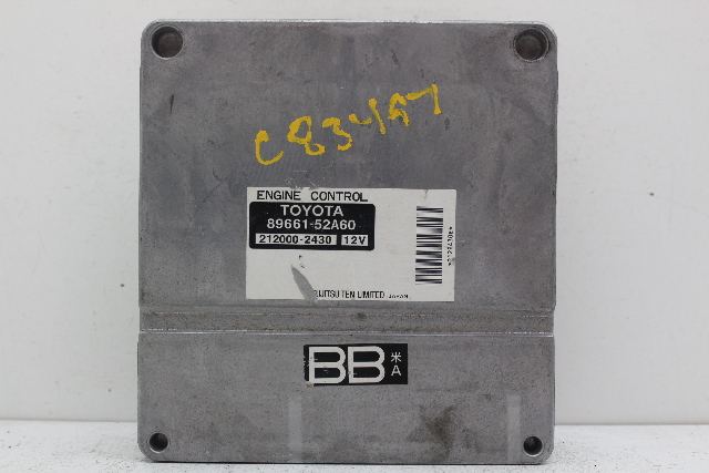 05 Scion XA 89661-52A60 Computer Brain Engine Control ECU ECM EBX Module