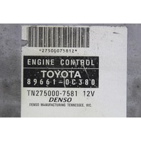 04 Toyota Tundra 89661-0C380 Computer Brain Engine Control ECU ECM EBX Module