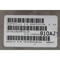 02 Jeep Grand Cherokee P56044810AJ Computer Brain Engine Control ECU ECM Module