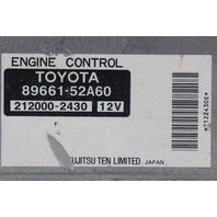 05 Scion XA 89661-52A60 Computer Brain Engine Control ECU ECM EBX Module