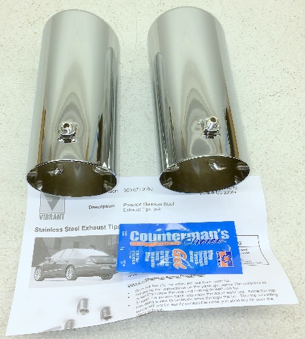 NEW OEM CHROME EXHAUST TIPS 2006 2007 2008 2009 VOLKSWAGEN RABBIT 2.5 1K0071910U