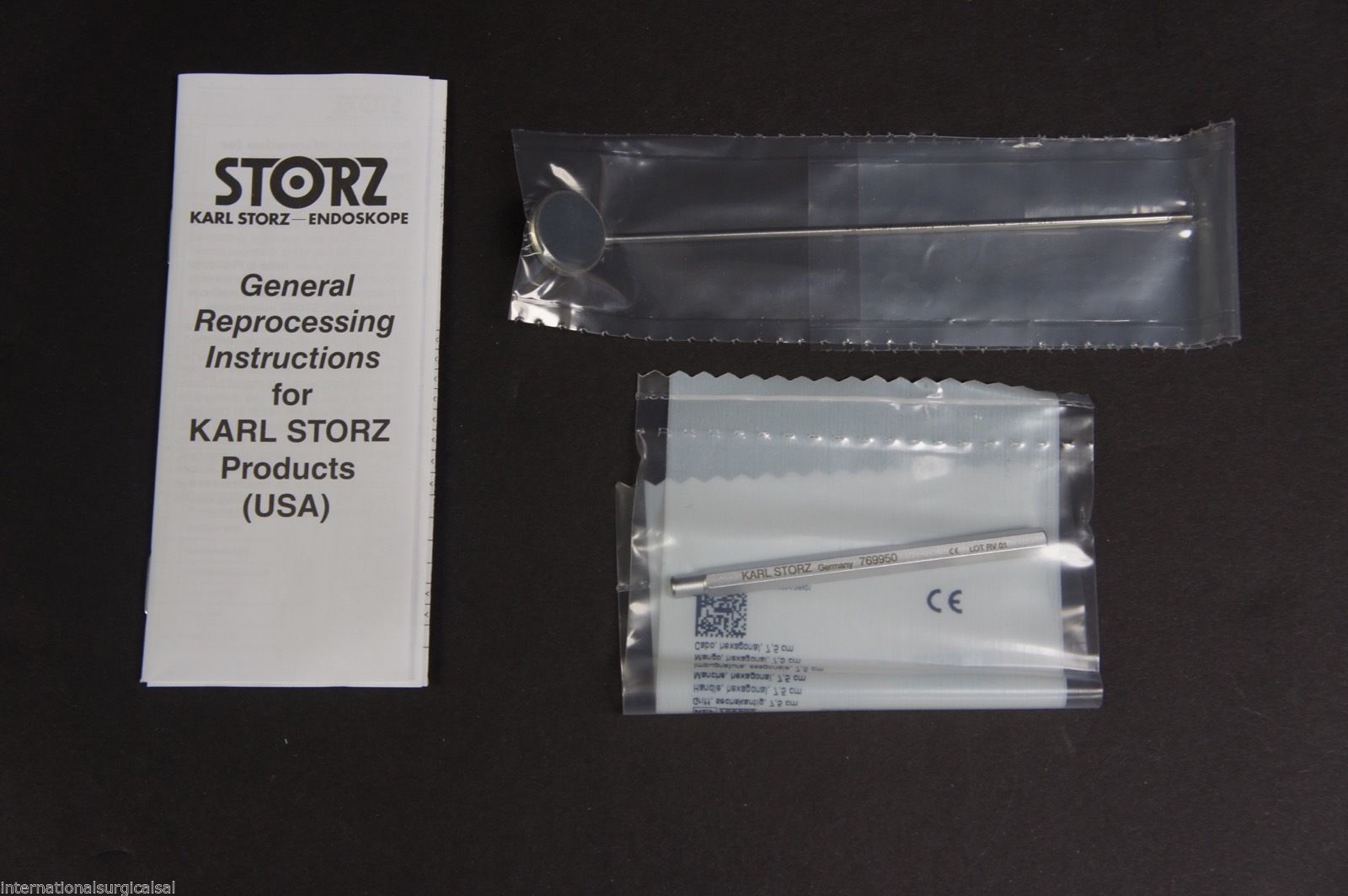 Karl Storz 767904 Rhodium Laryngeal Mirror With Removable Hezagonal Handle Size4