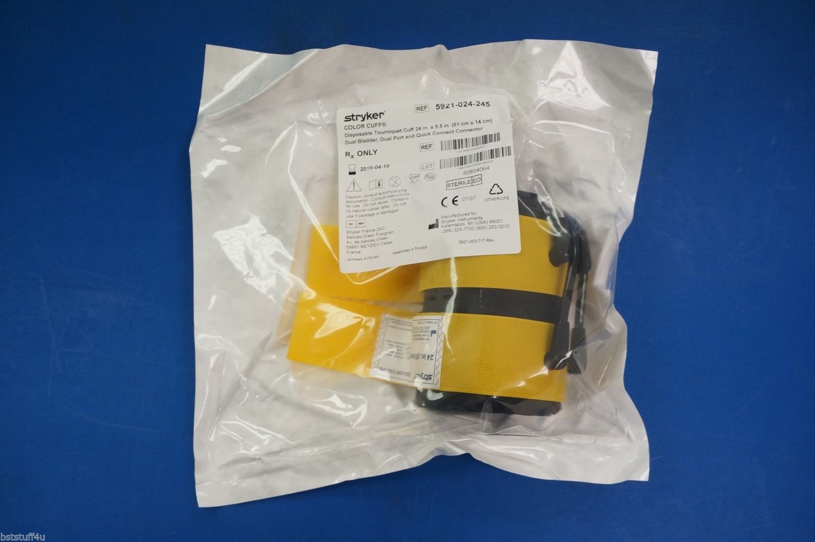 Stryker 5921024245 Disposable Tourniquet Cuff 24in. x 5.5in., Dual