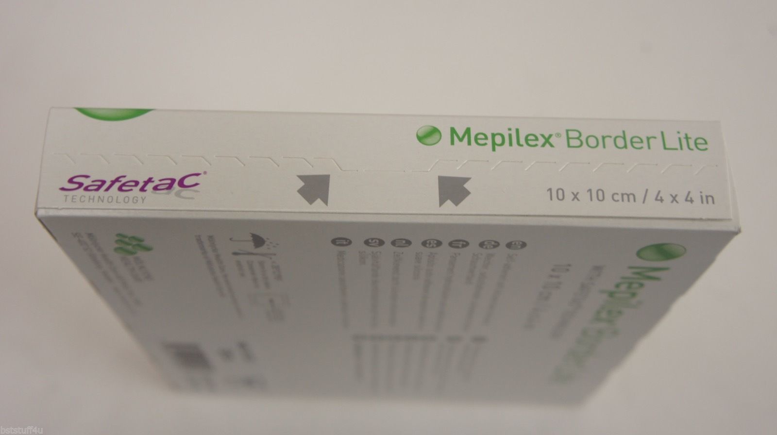 Molnlycke 281300 Mepilex 4x4in Border Life Safetac Foam Dressing ~ Box of 5