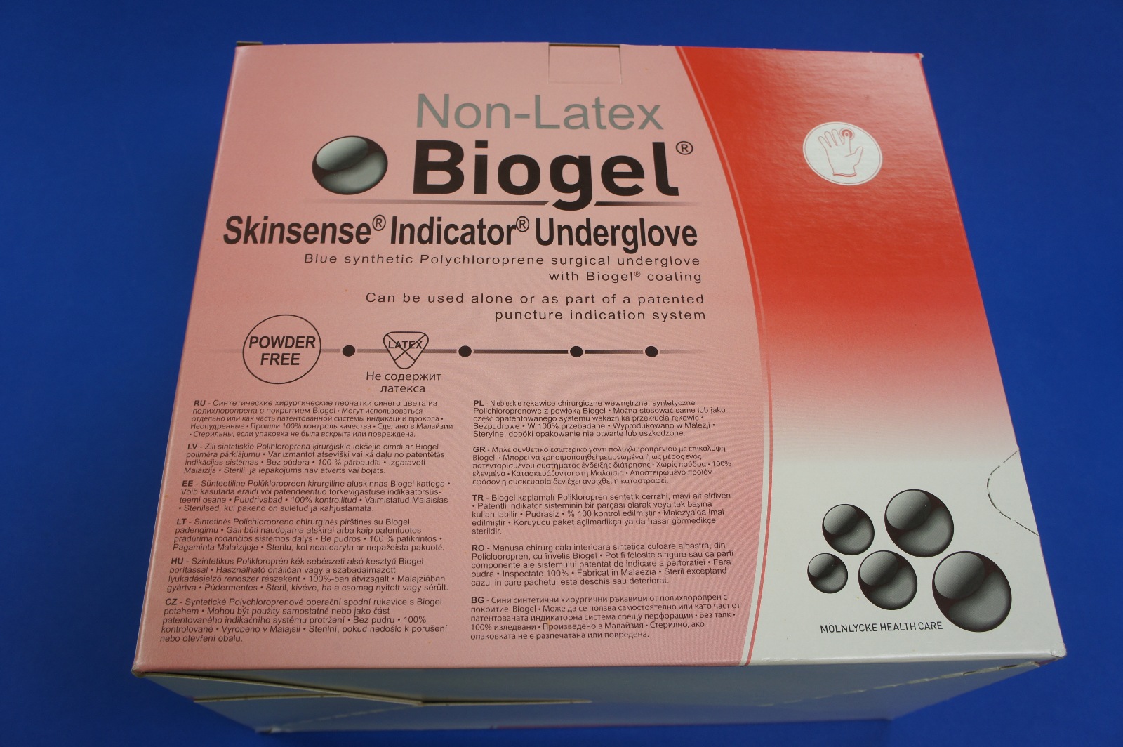 Biogel 4067000 Blue Synthetic Polychloroprene Surgical Underglove