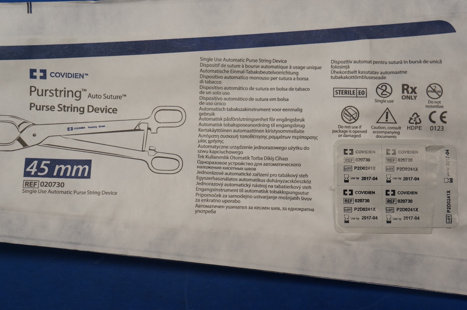 Covidien 020730 Purstring Purse String Device 45mm (x) eBay