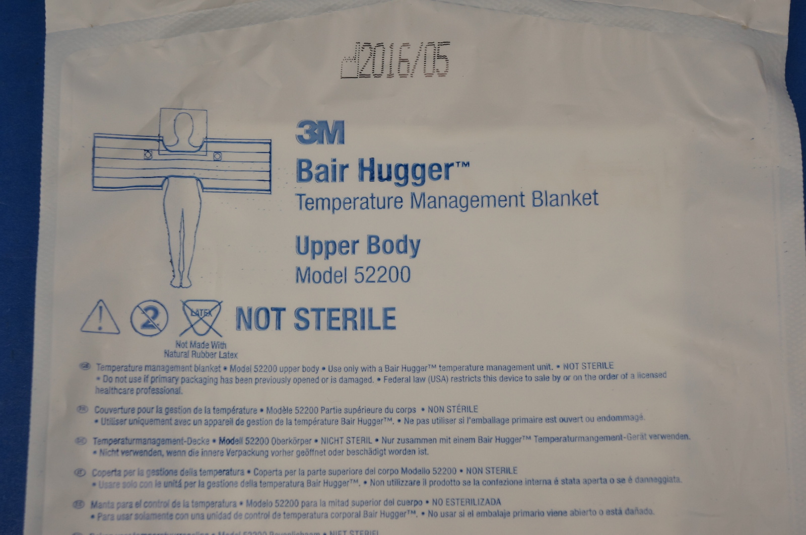 3M 52200 Bair Hugger Temperature Management Blanket Upper Body