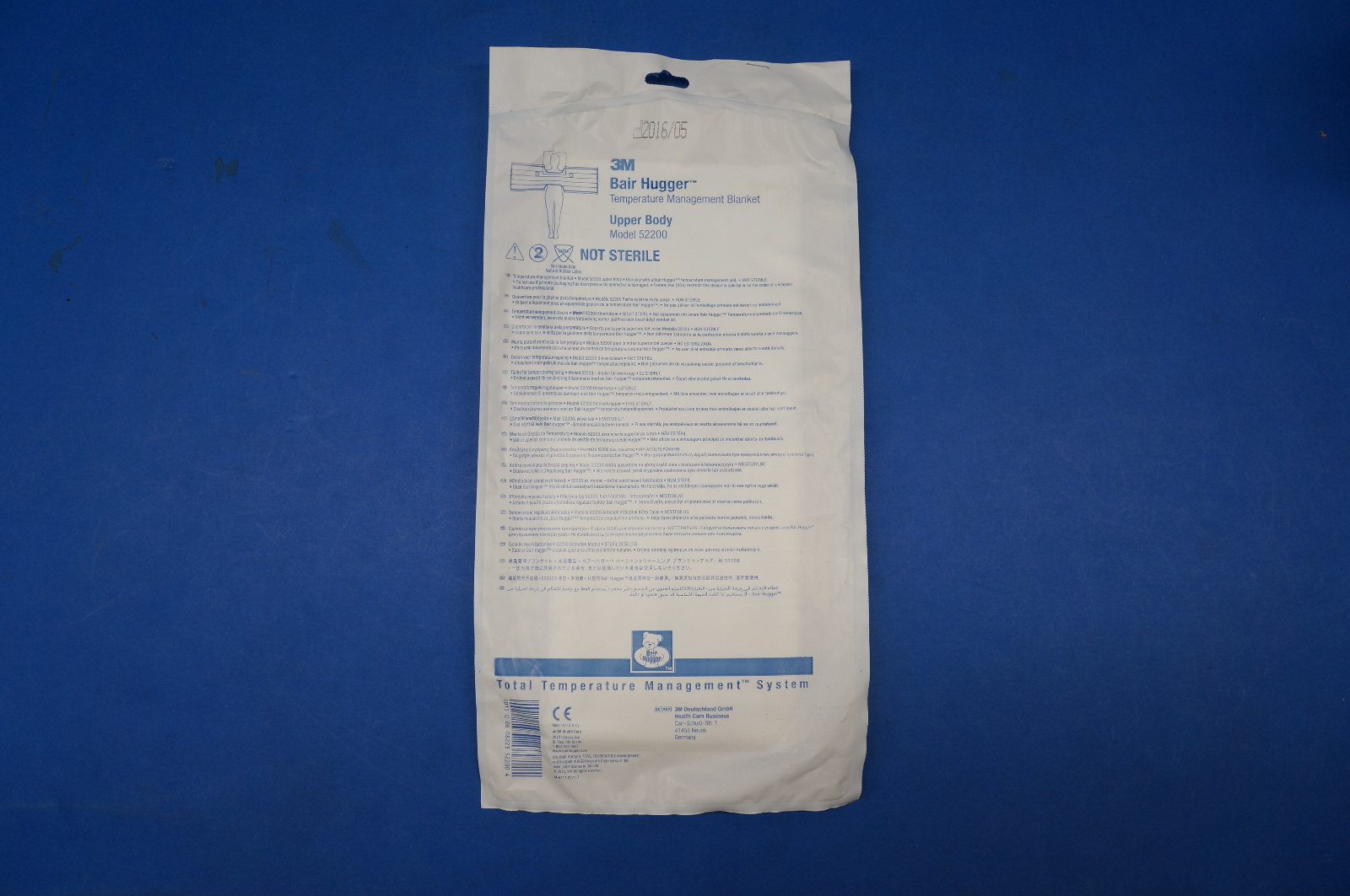 3M 52200 Bair Hugger Temperature Management Blanket Upper Body