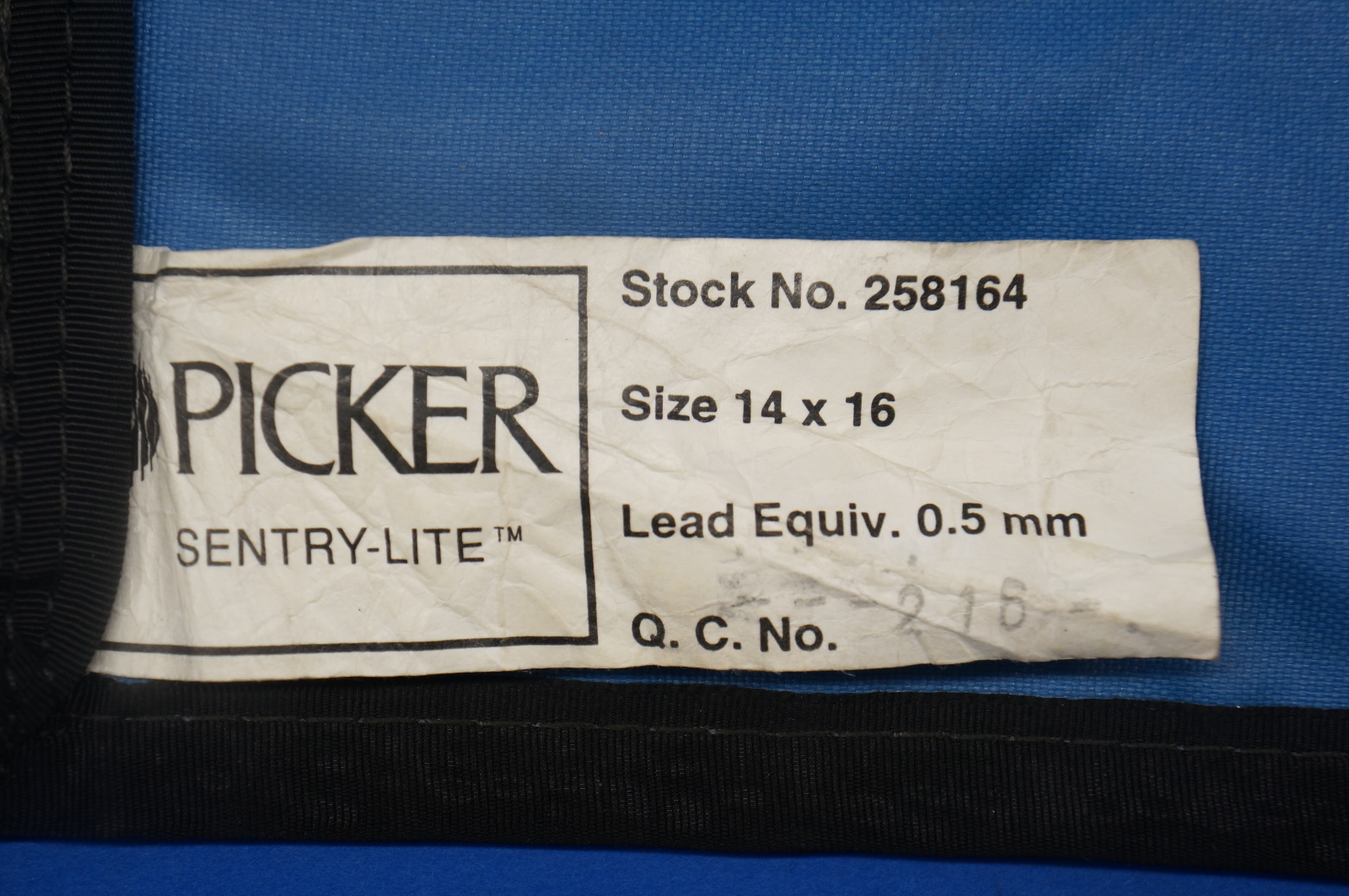 Picker 258164 Sentry-Lite, Equiv. De plomo 0,5 mm, tamaño 14 x 16