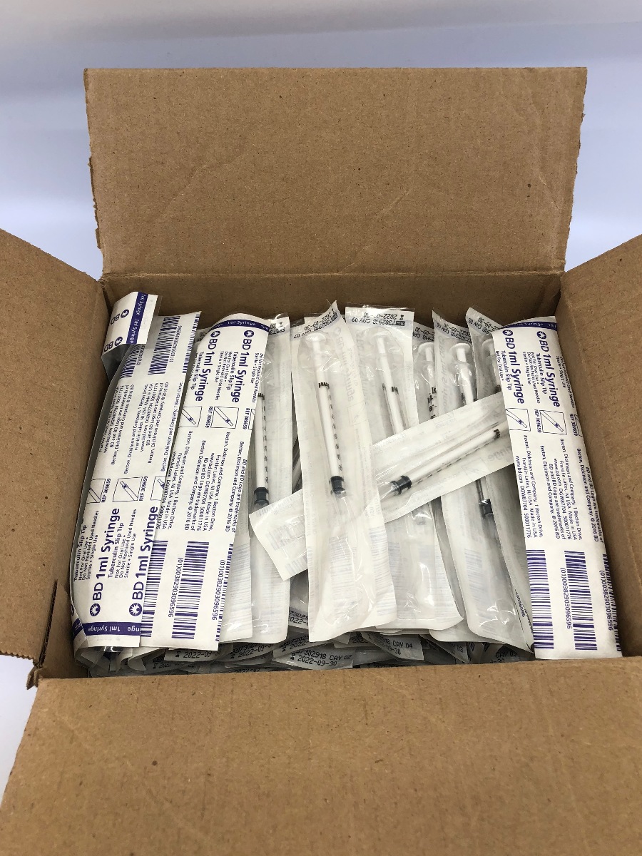 BD 309659 TB Syringe 1ml Box of 200 eBay