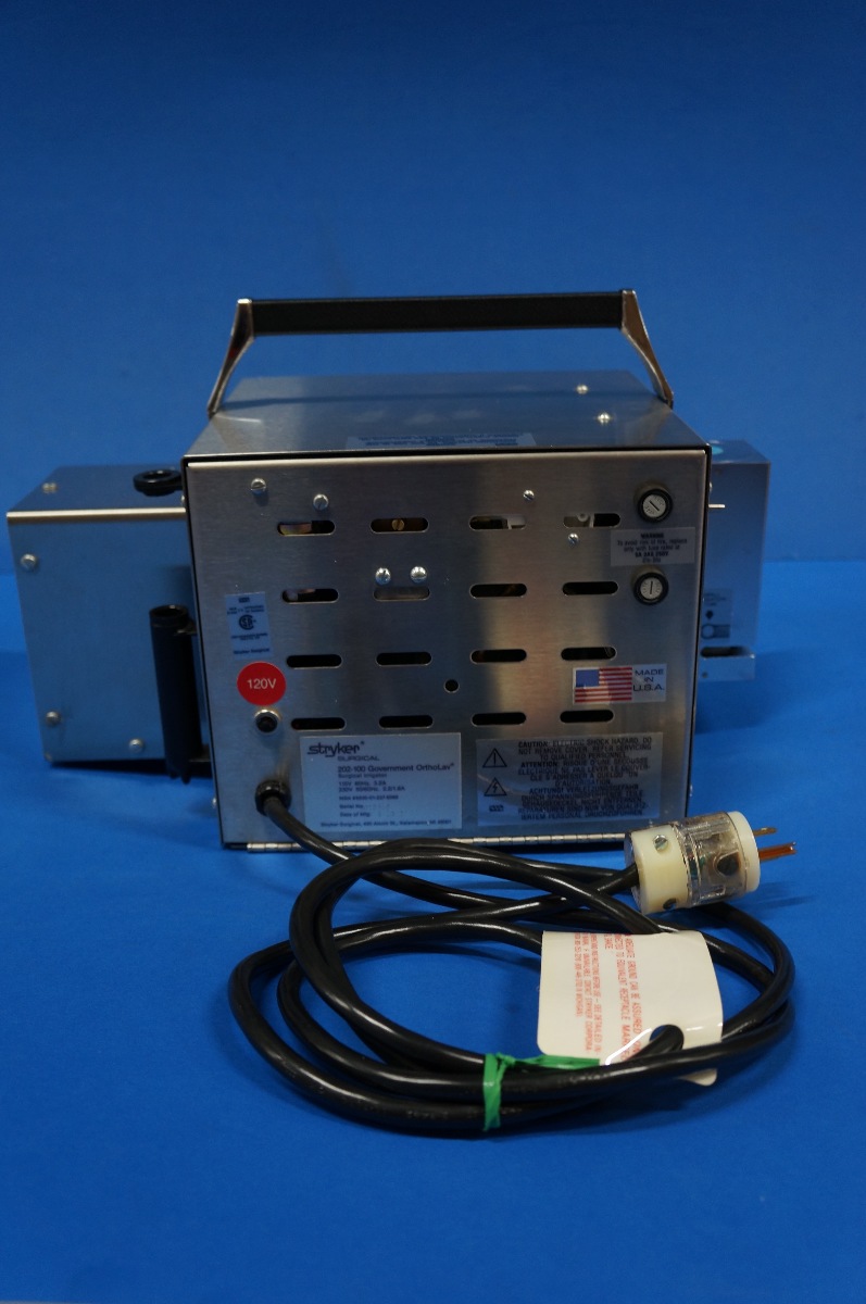 Stryker 202-100 ORTHOLAV Surgical Irrigator With Cord + Manual
