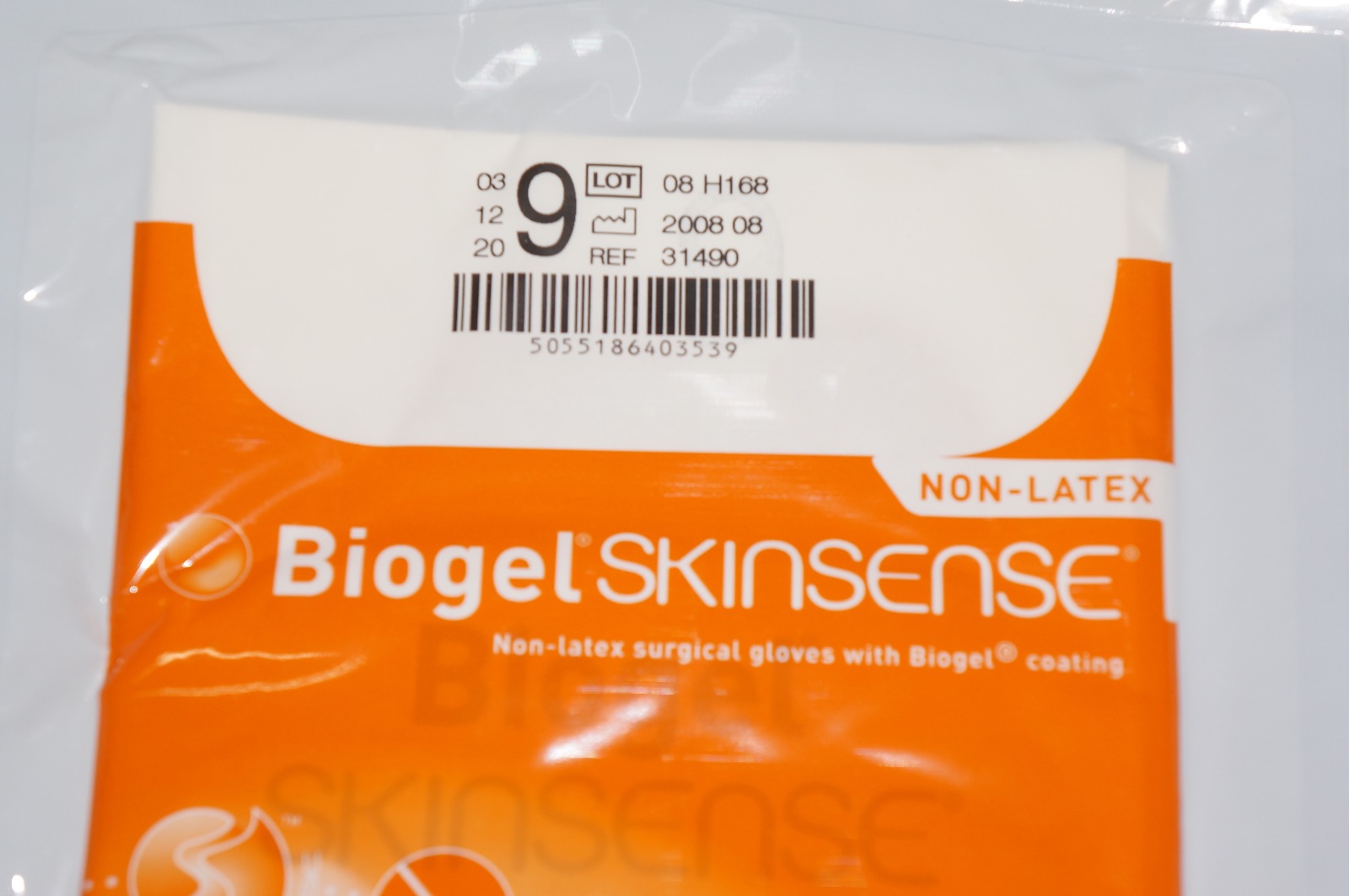 Molnlycke Health Care 31490 Biogel Skinsense NonLatex Gloves Size 9