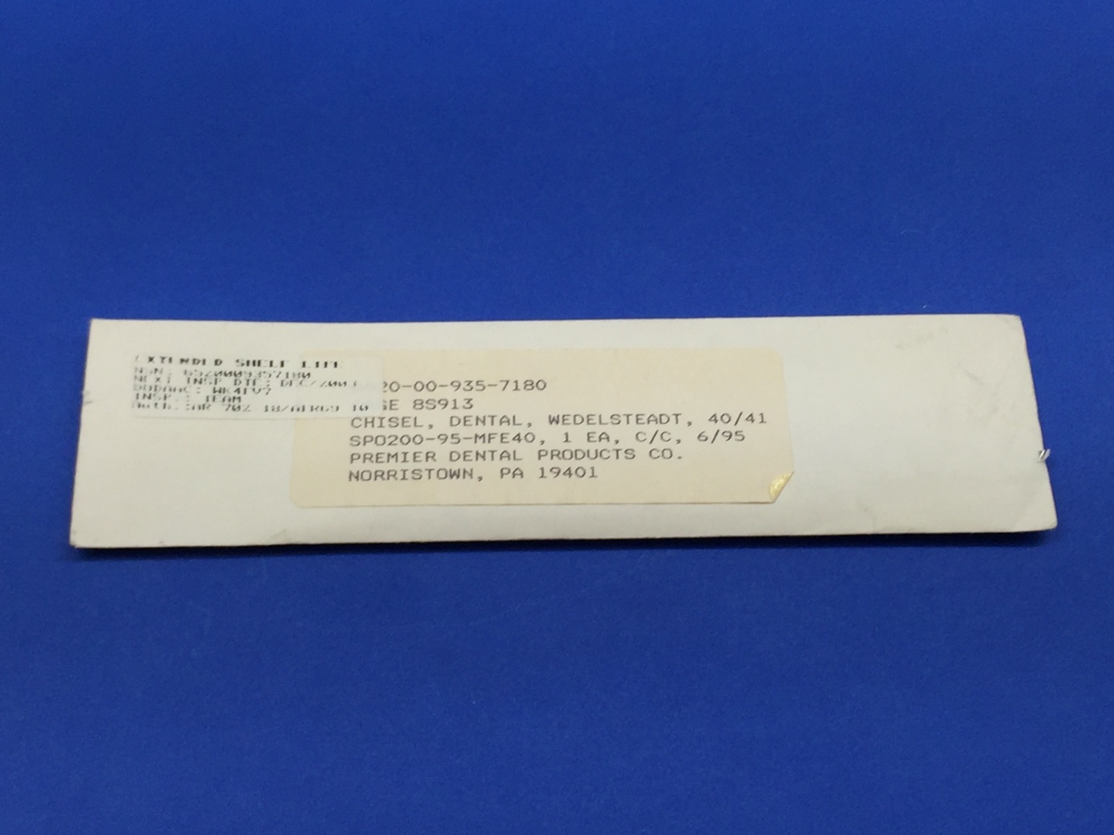 Premier Chisel Dental Wedelsteadt 40/41 | eBay