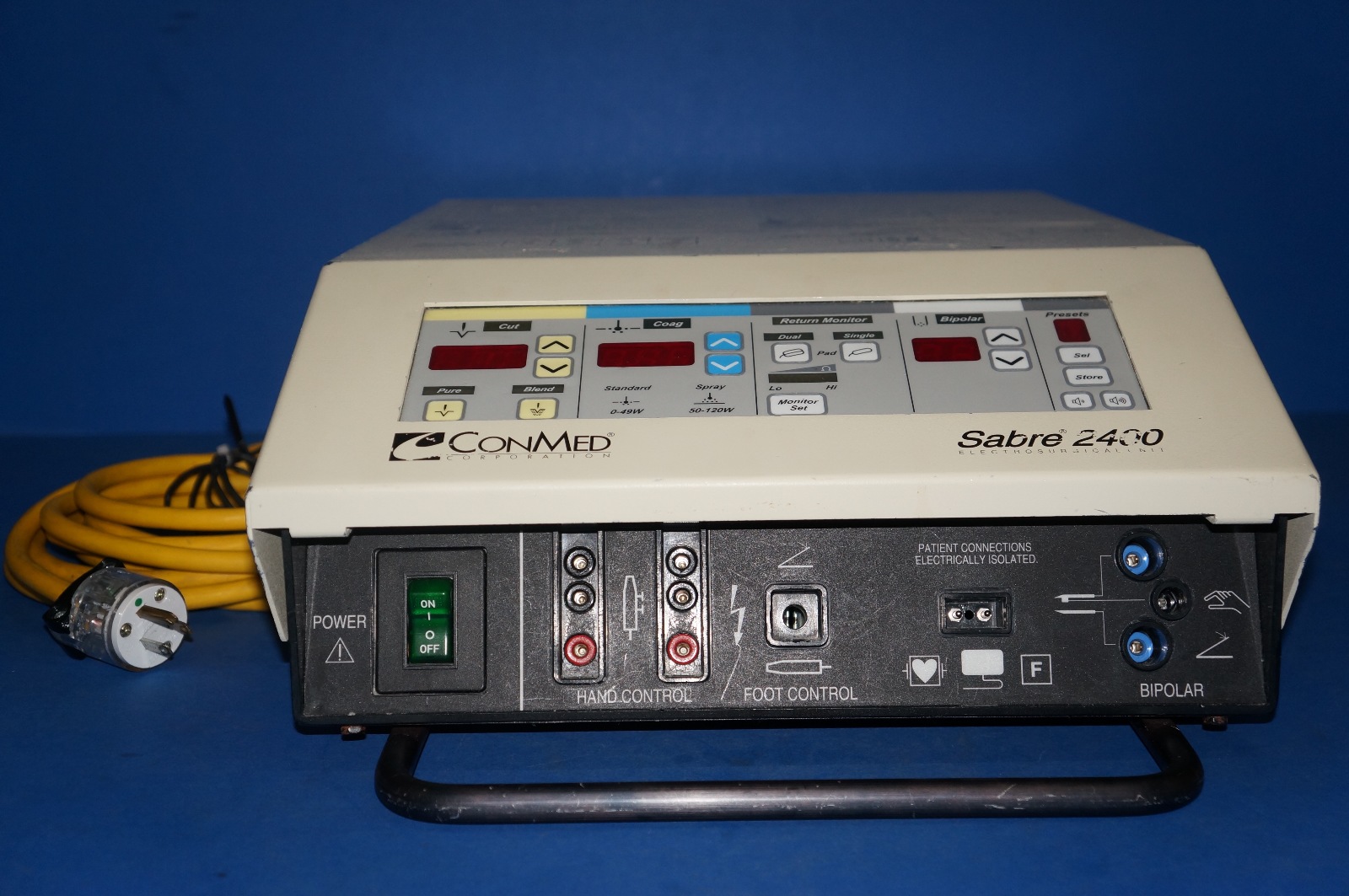 ConMed Sabre 2400 Electrosurgical Unit with 2 footswitches eBay