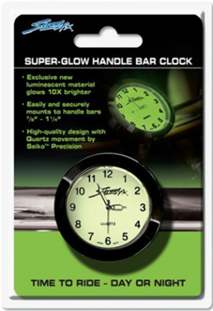 Streetfx Superglow Handlebar Clock Black 1045901