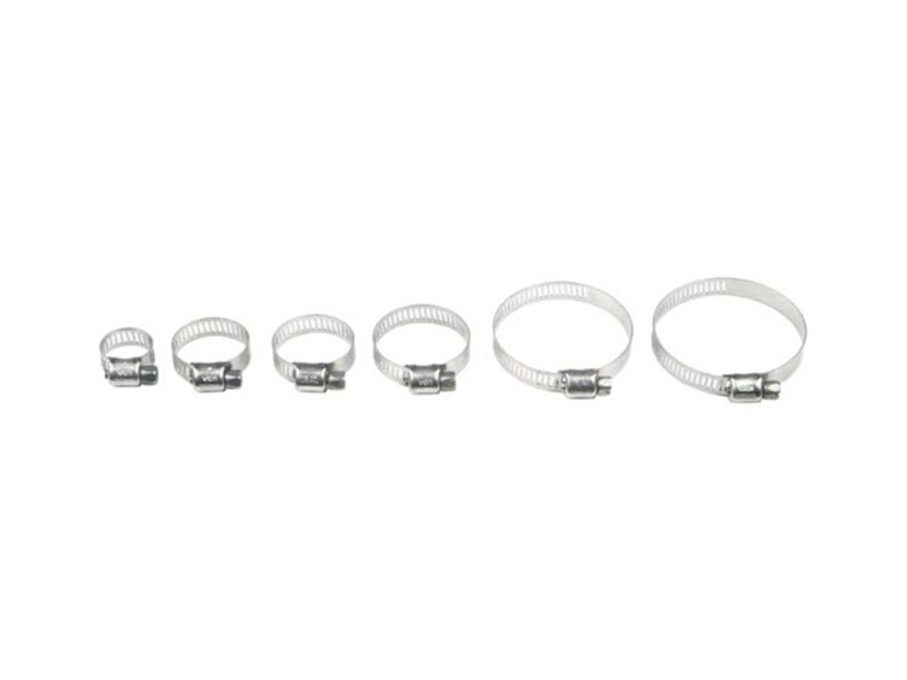 HELIX Stainless Steel Hose Clamps 8-22mm 10-Pack 111-6206