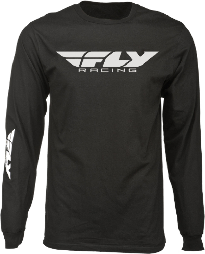 Fly Racing Men's Corporate Long Sleeve Tee - Black - Adult Sizes
