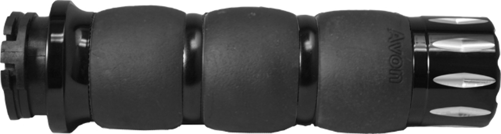 Avon Grips Vel Air Rival Black & Chrome H-D Fly By Wire Throttle