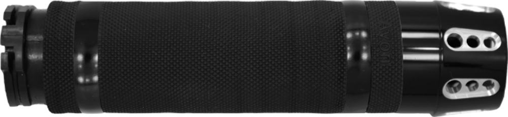 Avon Grips Air SS Gatlin Black & Chrome H-D Cable Throttle