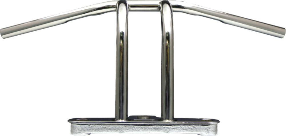 West-Eagle Pullback Riser Bar W/Dimples Stainless/Polished 1" 789