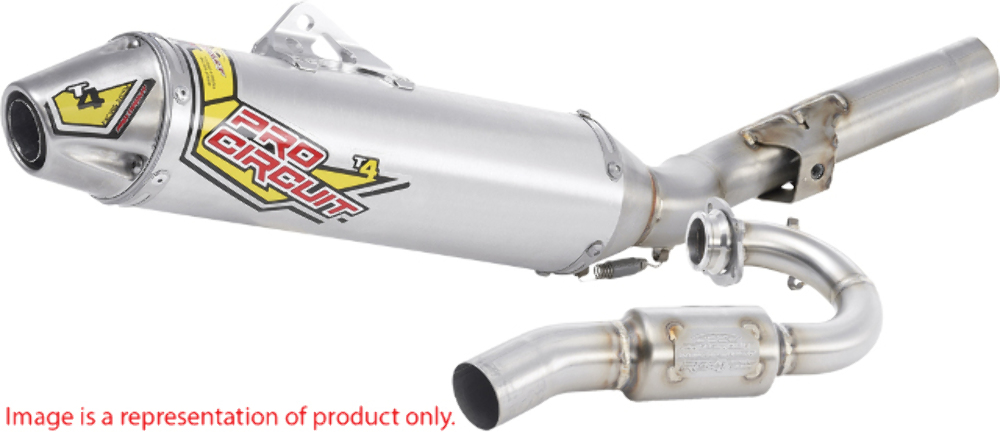 Honda '00-'14 XR50R CRF50F Pro Circuit Off Road T-4 Exhaust System - 4H00050