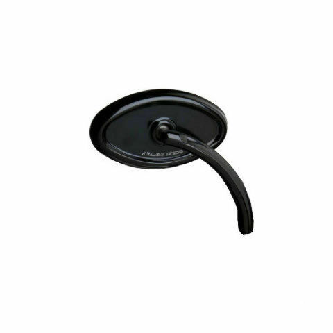 Arlen Ness 13-135 Curvaceous Cats Eye Short Stem Billet Mirror Black Left Arlen Ness 13-135 Curvaceous Cats Eye Short Stem Billet Mirror Black Left