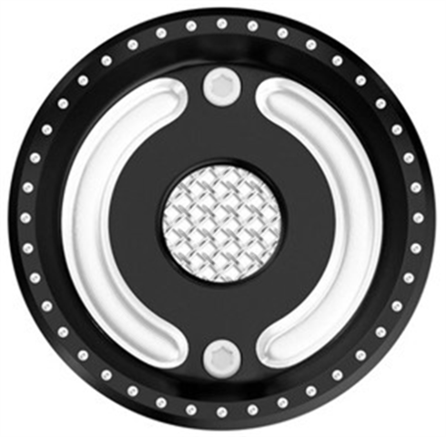 RSD Pulley Cover - Contrast Cut HARLEY-DAVIDSON® XL1200C Sportster 1200 RSD Pulley Cover - Contrast Cut HARLEY-DAVIDSON® XL1200C Sportster 1200