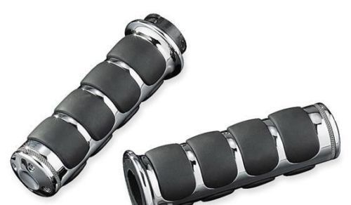 Kuryakyn 7595 ISO Grips Chrome Accent Rings w/o Throttle Boss H-D Kuryakyn 7595 ISO Grips Chrome Accent Rings w/o Throttle Boss H-D