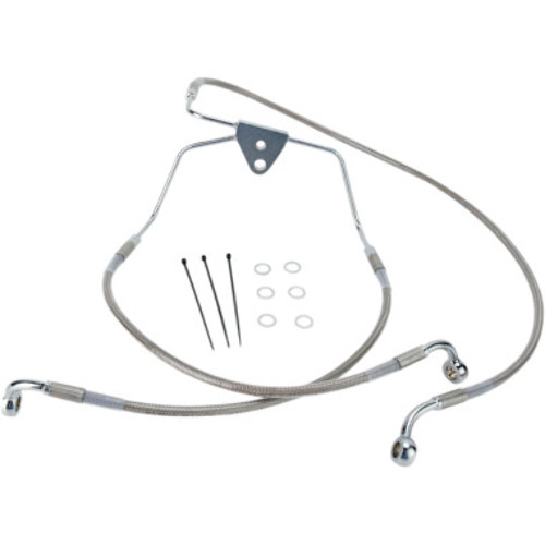 Harley Davidson FLH 1996-2007 Plus 8" Braided Front Brakeline Kit DOT Harley Davidson FLH 1996-2007 Plus 8" Braided Front Brakeline Kit DOT