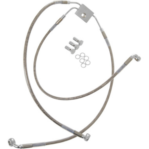 Harley FXDF 2012-17 Plus 10" Braided Front Upper/Lower ABS Brakeline Kit DOT Harley FXDF 2012-17 Plus 10" Braided Front Upper/Lower ABS Brakeline Kit DOT
