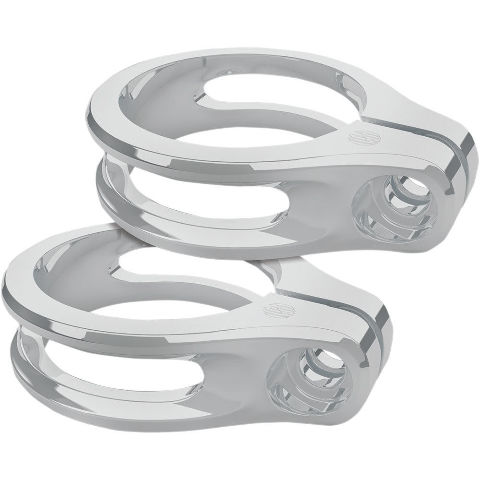 Roland Sands Design Chrome 41mm Fork Clamp Mounts for Harley Motorcycles Roland Sands Design Chrome 41mm Fork Clamp Mounts for Harley Motorcycles