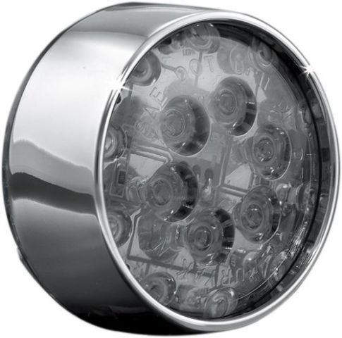 Kuryakyn 5443 Front Turn Signal Inserts, Bullet Style with Chrome Bezels Kuryakyn 5443 Front Turn Signal Inserts, Bullet Style with Chrome Bezels