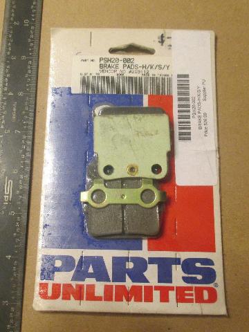 Parts Unlimited Yamaha Suzuki Kawasaki Honda Brake Pads PSH20-002 Parts Unlimited Yamaha Suzuki Kawasaki Honda Brake Pads PSH20-002
