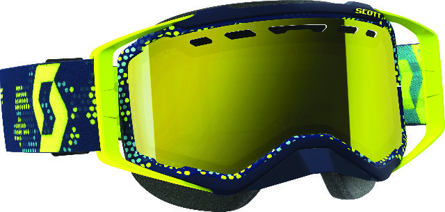 Goggle Prospect Snow Ylw/Blu A Mp Green Chrome Lens Goggle Prospect Snow Ylw/Blu A Mp Green Chrome Lens