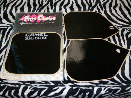 Honda CR 250 ARMA Vintage "CAMEL" Black Graphics Kit Honda CR 250 ARMA Vintage "CAMEL" Black Graphics Kit