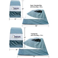 Speed-Way Standard/Sport Size Retractable Motorcycle Parking Shelter - MTS-GRY