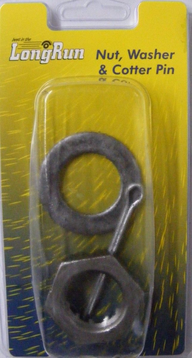 Tie Down Engineering 81169 Nut/Washer/Cotter Pin for Axle Spindle