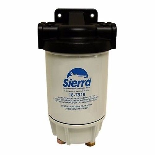 10 Micron Water Separating Fuel Filter Canister with Painted Aluminum Drain Bowl
