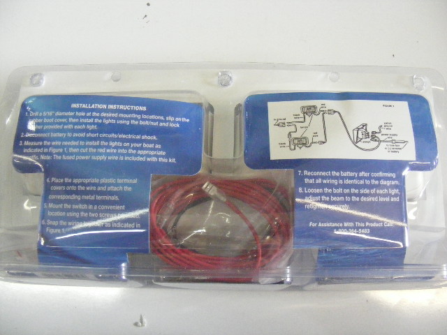 Docking Light Kit With Brackets//Boots//Switch//Harness White Optronics DL16WC