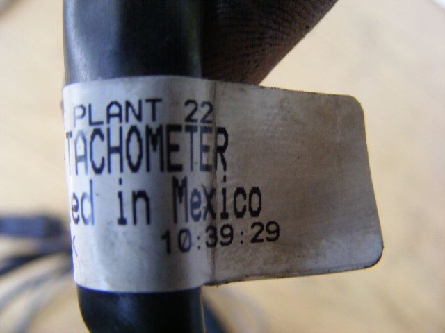 Mercury Marine Plant 22 Cable Harness Tachometer
