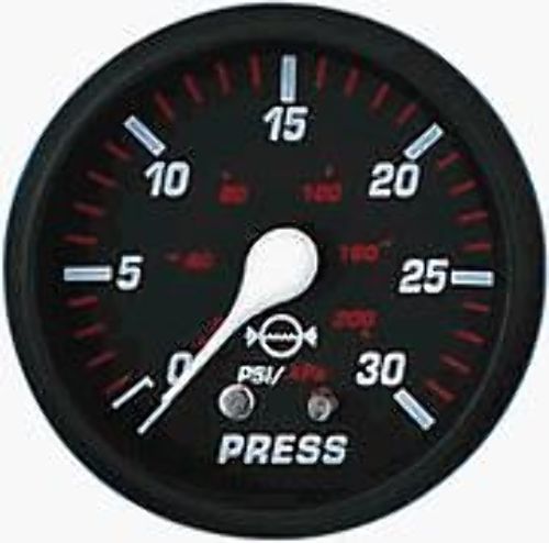 Faria Kronos 2/" Water Pressure Gauge Kit 30 PSI 19007