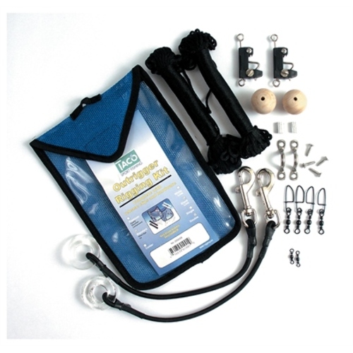 OUTRIGGER STANDARD RIGGING KIT TACO 236 RK0001SB BLACK 100FT FISHING TROLLING