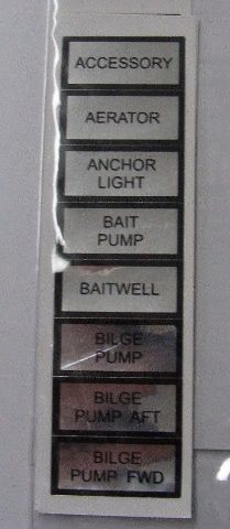Marpac Marine Label Kit for Switch Panel Basic Fits all Marpac switch panels
