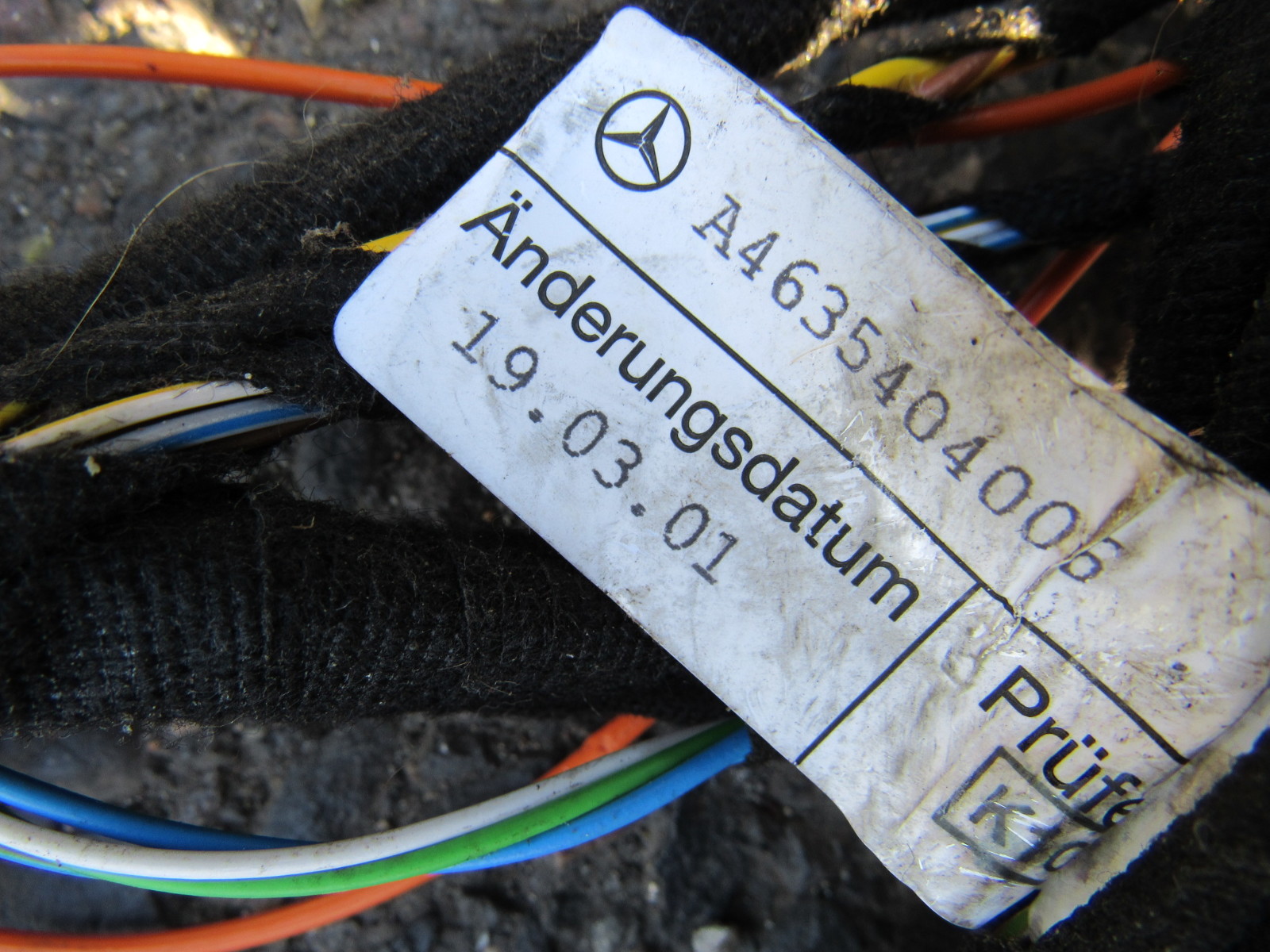 02 Mercedes W463 G500 G55 wiring harness, interior main cable 2002 | S