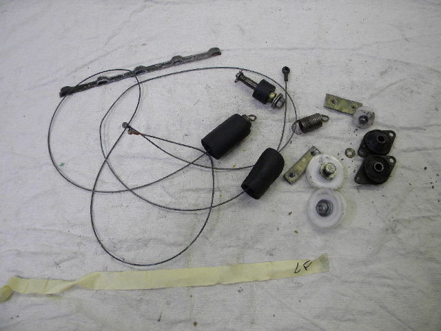 94 Rolls Royce Silver Spur left front window lift cable and rollers