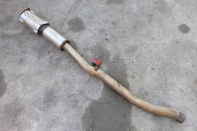 04 Bentley Continental GT left exhaust pipe catalytic converter 3w0253211
