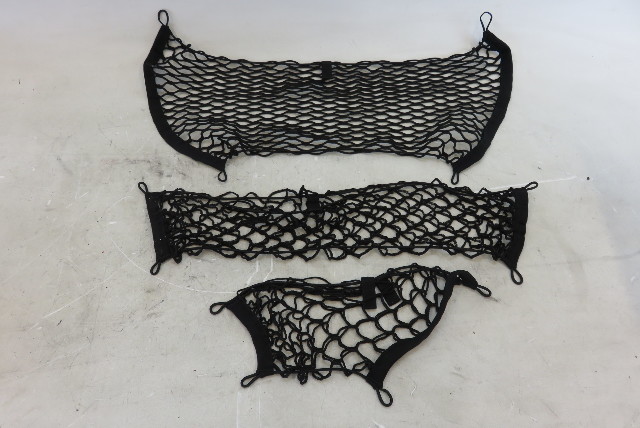 Mercedes R230 SL55 SL500 cargo net set, (3) trunk nets