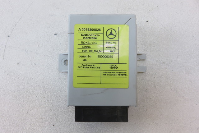 Mercedes R230 SL55 SL500 module, tire pressure 0018209526