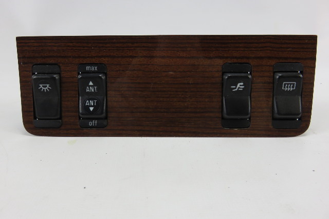 85 Mercedes W123 300CD Coupe center console wood trim switch panel switches
